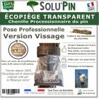 Écopiège SOLUPIN Version Transparente Vissage, le piège Collier pour capturer la chenille processionnaire du pin