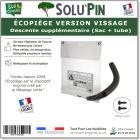 Descente supplémentaire : Sac collecteur Transparent et Tube noir annelé pour Écopiège Transparent version vissage